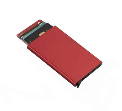 China RFID Blocking Protect Card Case Hot Selling RFID Automatic Wallet Metal Business Card Holder for sale