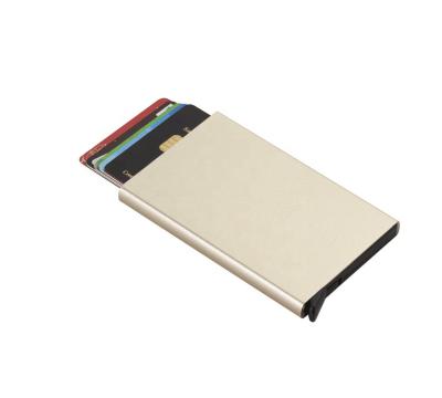 China RFID Blocking Protects Wholesale RFID Blocking Mininalist Aluminum Pop Slim Card Holder Metal Card Case Wallet For Men/Women for sale