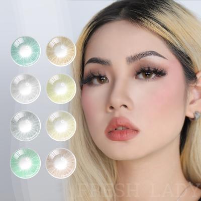 China Wholesale HEMA+NVP Liangguo Lady KK Cool Series Natural Color Lenses Contact for sale