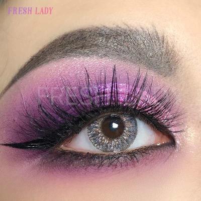 China Hema+nvp Liangguo Cool Lady Sparkle Collection Sparkle Gray Color Contact Lens for sale