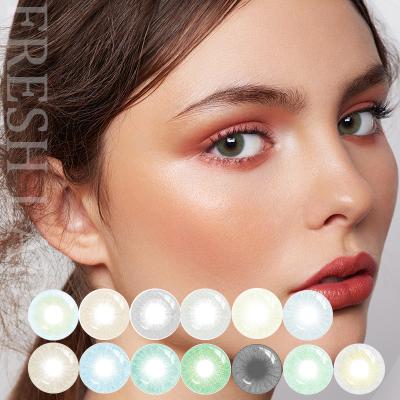 China HEMA+NVP Liangguo Lady Hi Cool Series Natural Looking Color Contact Lenses for sale