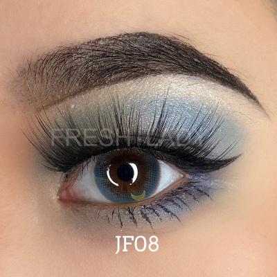 China Fresh Collection 14mm Annual Star Moon Hema+nvp Liangguo Lady Sailor Blue Color Contact Lens for sale