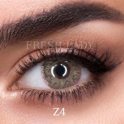 China HEMA+nvp Liangguo Madame Warm Gray Fashion Circle Cool Contact Lens for sale