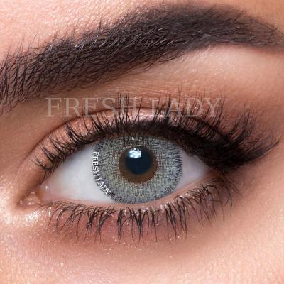 China HEMA+NVP Liangguo Lady Moonstone Cool Gray Color Contact Lens for sale