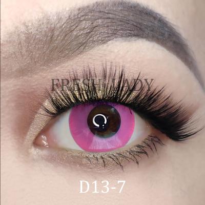 China HEMA+NVP Liangguo Cool Lady Violet Block Powdery Circle Halloween Colored Touch for sale