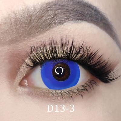 China HEMA+NVP Liangguo Cool Lady Blue Circle Block Halloween Eye Contacts for sale