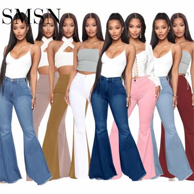 China High Quality Breathable Solid Color High Waisted Rocket Jeans Women Skinny Casual Jeans For Stylish Women for sale