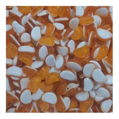 China DIFFERENT COLOR GUMMY ORANGE DOUBLE LAYER multicolor gummy candy from normal factory for sale