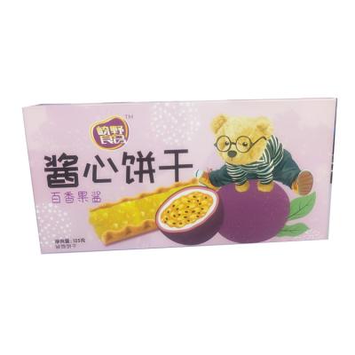 China Natural Wholesale Cookies 125g Cookies Strawberry Blueberry Passion Fruit Passion Fruit Flavor Jam Cookies for sale