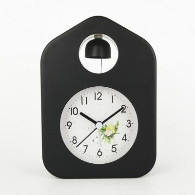 China Factory Price Simple Quality Alarm Bell Bedside Alarm Clock Night Light Battery Silent Clock for sale