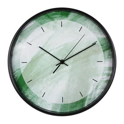 China Modern Wallpaper Clocks Reloj de Sala Wall Watch Art Painting Design Plastic Case for sale