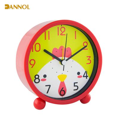 China Fancy Design Cartoon Table Clocks Plastic Cheap Alarm Clocks For Kids for sale