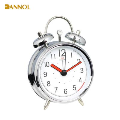 China Two Color Hands 3 Twin Thumb Bells Shape Small Metal Table Buzzer Alarm Clock For Sale for sale