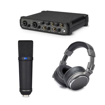 China Perfect Sound Professional U87B Set Microphone Condenser Sound Card Recording Kit With Earphone For Studio Voice Record for sale