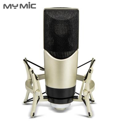 China Perfect Sound MY MIC M4 Good Quality Studio Microphone Condenser Diaphragm Microphone Large For Computer Voice Recording Podcasting Singing for sale