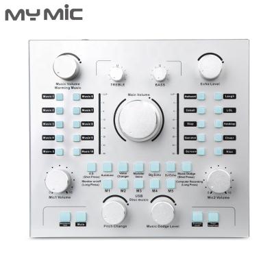 China Professional MY MIC New Model USB External Sound Card Studio NS3 Audio Interface with Microphone Stereo Earphone Port for Voice Recording for sale