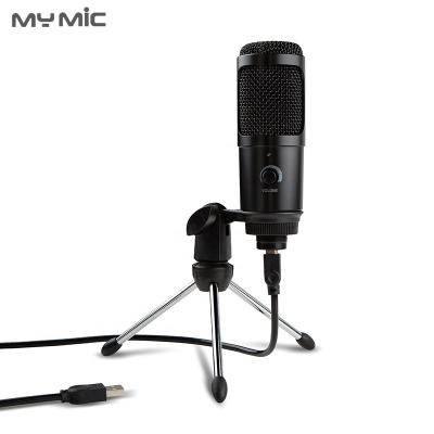 China New BM009U handheld microphone condenser studio recording MIC USB model microphone with tripod stand for game broadcasting for sale