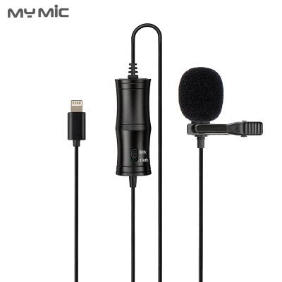 China Clip One Portable Microphone MA MIC ALN1 Professional Lavalier Mic Stereo Audio Recording with 6M Cable Collar Lapel Microphone for Phone Voice Record for sale