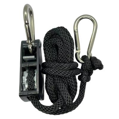 China Eco-friendly Carabiner Hook 150lbs Metal Rope Tie Down Rope 1/4