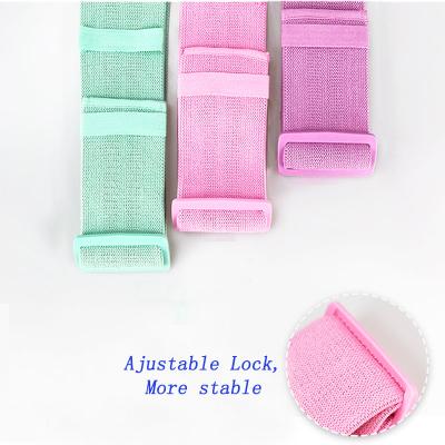 China Hip Exerciser Hip Circle Elastic Resistance Bands Custom Cotton Fabric Cotton Booty Booty Bands for sale