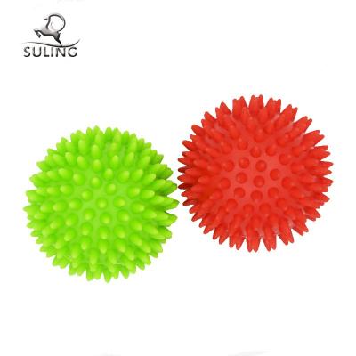 China Colors 7.5cm Whole Body Cloth Deep Foot Cloth Indoor Different Colors Spike Fitness Massage Ball Firm PVC Firm Custom Made for sale