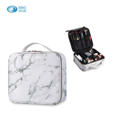 China New Design Beautiful Eco-friendly Makeup Storage Cosmetic Bag, 2020 Fashionable PU Marble Stone Cosmetic Bag for sale