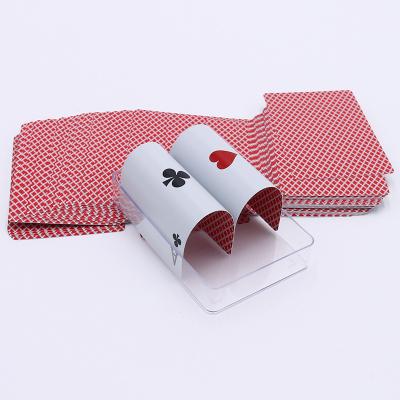 China Water Proof Plastic Custom Plastic Playing Cards Front And Back Professional Printing Standard Poker for sale