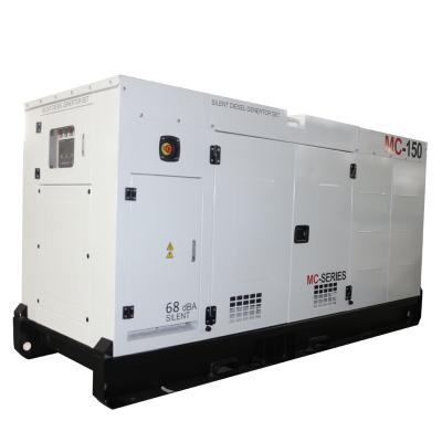 China 120KW 150KVA 60HZ 3 Phase 4 Wires Silent Power Diesel Generators Electric 3250x1100x1550 mm for sale