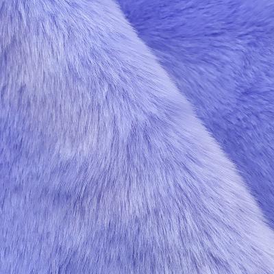 China Own Automatic Upholstery Mill Produce Wholesale Soft Blended Long Pile Fox Plush Faux Fur Artificial Fabrics for sale