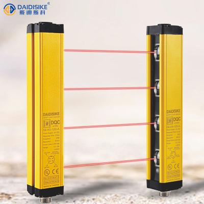 China Work safety protection design new vibration and sunlight resistant telemecanique light curtain yellow safety shell reer light curtain for sale