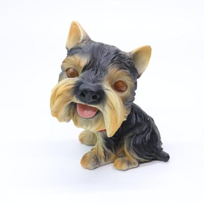 China China Custom Home Decor Cute Miniature Dog Figurines Resin Figurine for sale