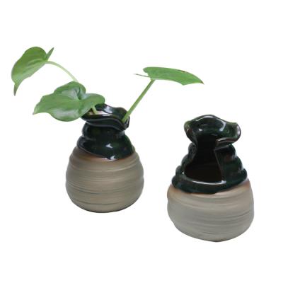 China New Mini Vase Ceramic Vase Flower Planter Home Decorative Desktop Classic/Postmodern Pot Decor Ornament Keepsake Table Gifts for sale