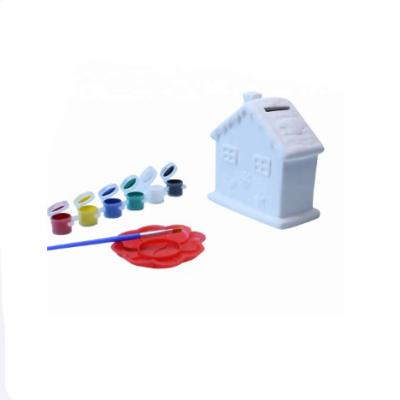 China DIY Unpainted Ceramic Painting House Bisque Crafts For Kids Painting DIY Painting Kits for sale