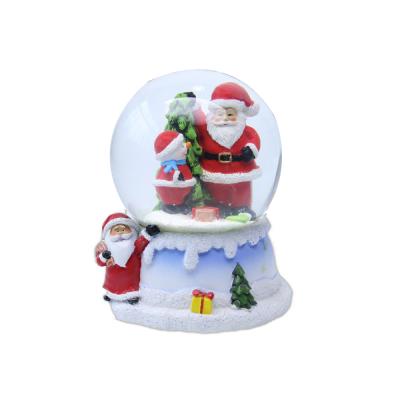 China Europe Promotion Gift Resin Christmas Glass Snow Ball for sale