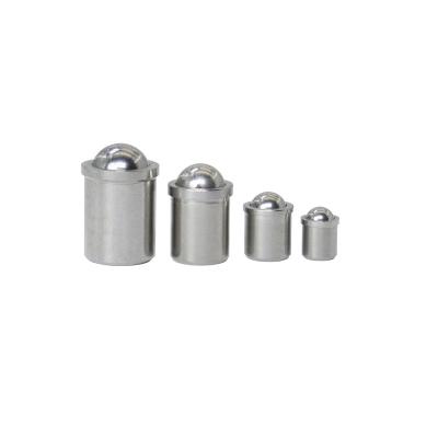 China Round stainless steel ball 304 plunger, flange set screws binding for use in medical equipment, lubrication equipment for sale