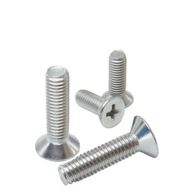 China Accessories Daquan M3M4M5*5/6/8/30-80 Pan Flat Head Screw Countersunk Small Cross 304 Stainless Steel Screws for sale