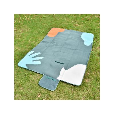 China New Waterproof Durable Anti-Static Quality Portable Oxford Recycled Outdoor Beach Picnic Blanket Foldable Mat For Travel Tent Camping Mat for sale