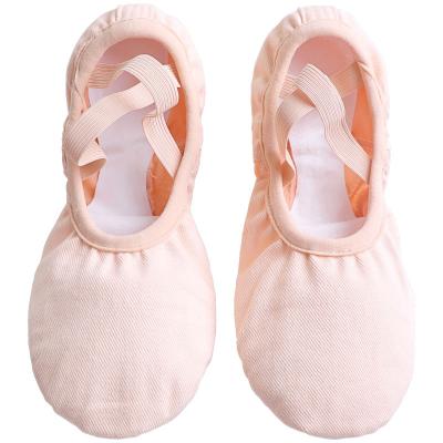 China Adult children's ballet slippers ballet slippers dancers other women's ballet slippers soft elastic slippers with 3 piece leather sole for sale