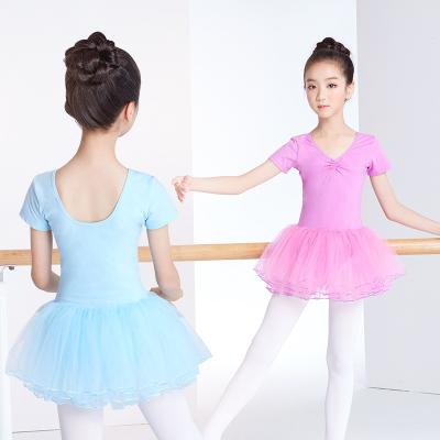 China 2020 Ballet Dress Girls Gymnastics Leotard Dancer Tights Ballroom Dance Dress Sleeve Performance Costume Other Children's Ballet Short Tutu Children for sale