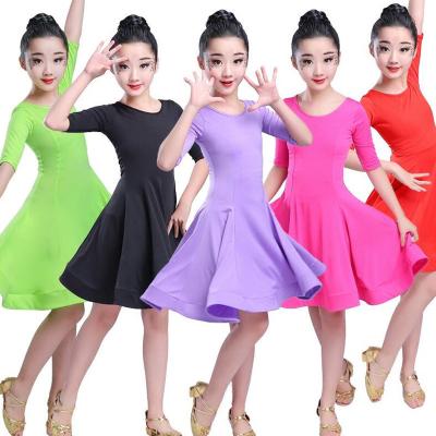 China Dresses Girls Carnival Jazz Dancewear Costume Kids Modern Latin Ballroom Party Dance Dress Child Dance Dress Wear Clothes For Girls for sale