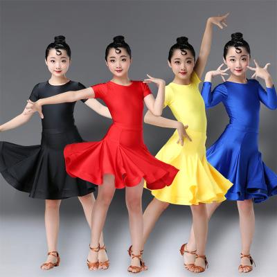 China Dresses Girls Carnival Jazz Dancewear Costume Kids Modern Latin Ballroom Party Dance Dress Child Dance Dress Wear Clothes For Girls for sale