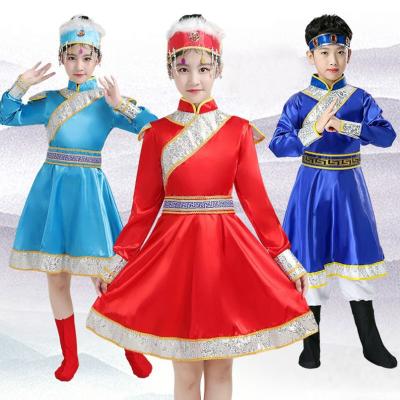 China Modern Songyuexia Children Russia Nation Performance Clothing Stage Show Costumes Child Princess Skirt Party Dance Dress B01 for sale