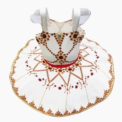 China Newest Kids Ballerina Tutu Dress Strap Pancake Tutus Child Ballet Dance Dress Girl Halloween Party Performance Costume for sale