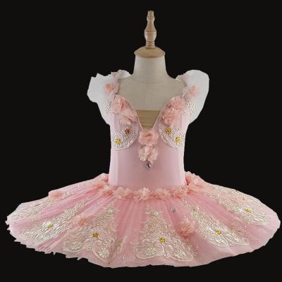 China Dress Up Cake 2022 Pink Flower Tutu Professional Tutu Adult Ballet Dancer Tights Ballerina Women's Costume Ballet Dance Clothes Kid Child Girls for sale