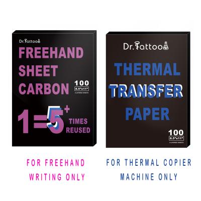 China For Copier Machine Dr.tattoo Thermal Heat Transfer Paper For Tattoo Stencil Work With Copier Machine 20pcs 100pcs Mind Apply To Most Transfer Gel for sale