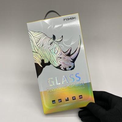 China Recycled Materials High-grade Tempered Glass Case Packaging 3D HD Screen Protector Packaging Box Protective Film Packaging for sale