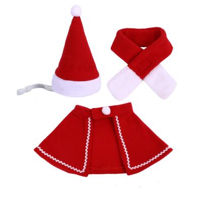 China Sweet Hot Sale Mini Christmas Hat Scarf Cape for Pet Cat and Dog Xmas Holiday Apparel Christmas Gifts Decoration for sale