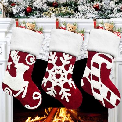 China Cute Personality Christmas Cloth Storage New Design Gift Sack Candy Bag For Embroidery And Sublimation Christmas Decoration Ornaments for sale