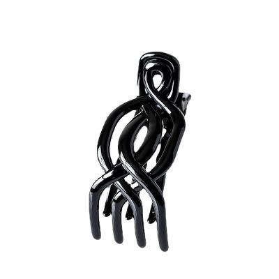 China Hair Decoration Wash hair  Twist Custom Fashion Wild Simple Black Hair Claw Clip For Women Thin Hair for sale