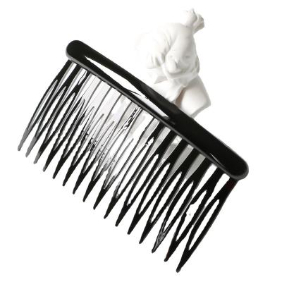 China Hair Decoration Wash hair  Twist 8-10CM Simple eighteen Tooth Anti Static Plastic Hair Combs Hairgrips For Girls Bangs for sale